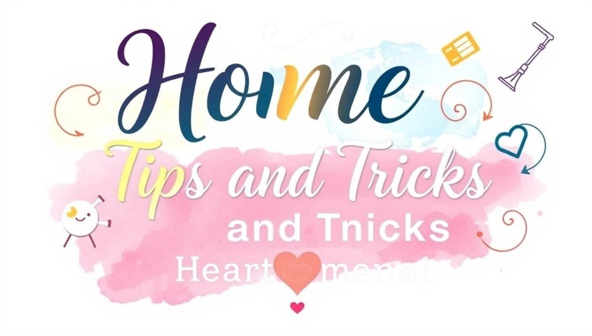 home tips and tricks heartomenal