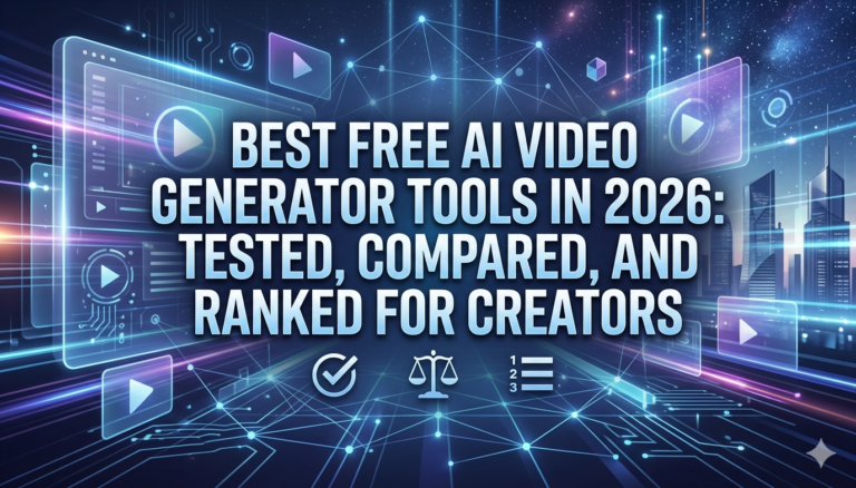 Best Free AI Video Generator Tools in 2026 Tested, Compared, and Ranked for Creators